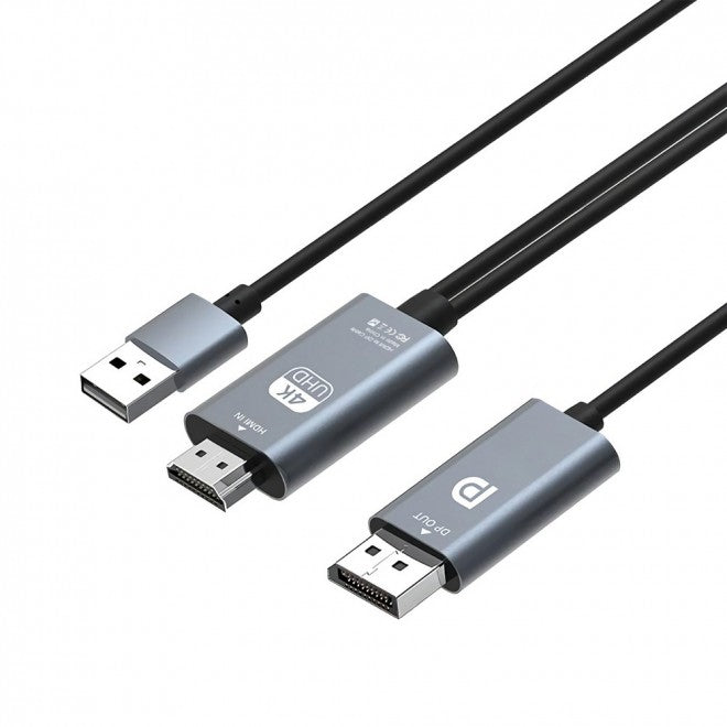 Simplecom TH201 HDMI to DisplayPort Active Converter Cable 4K@60hz USB Powered 2M Simplecom TH201 HDMI to DisplayPort Active Converter Cable 4K@60hz USB Powered 2M